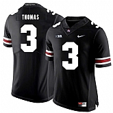 Ohio State Buckeyes 3 Michael Thomas Black Nike College Football Jersey Dzhi,baseball caps,new era cap wholesale,wholesale hats